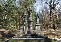 Sousoší Krista Spasitele, svatého Jana Nepomuckého a Jakuba Většího