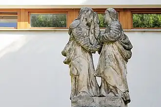 Sousoší Loučení Krista a P. Marie, 28. října, Turnov.JPG