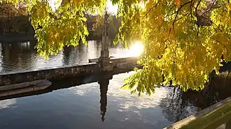 Sousoší Vltavy u Janáčkova nábřeží