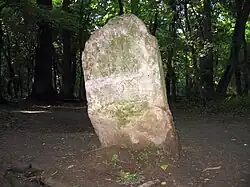 hraniční kámen nedaleko trojmezí