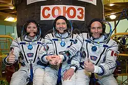 Zleva McClainová, Kononěnko a Saint-Jacques