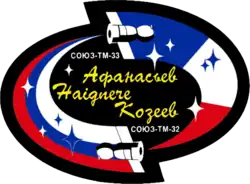 Emblém posádky Sojuzu TM-33