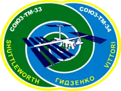 Emblém posádky Sojuzu TM-34
