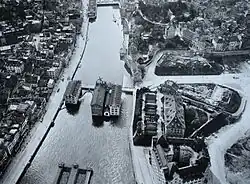 Řeka Limmat v Curychu, 1909