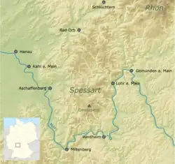 Spessart Uebersichtskarte