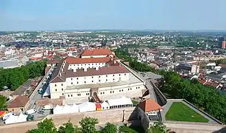 Špilberk - pohled z výšky