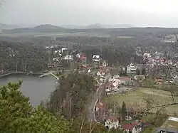 Staré Splavy, pohled ze Šroubeného