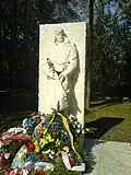 Památník rudoarmějce na hřbitově osvoboditelů Bělehrad