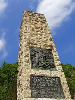 Pomník chorvatské hymny v Kumrovci