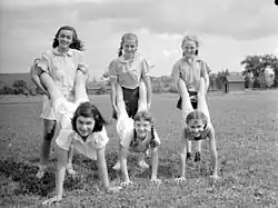 Sport. Mount Royal Field Day - Wheelbarrow Race Girls Under 12 Winners