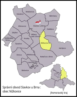 Nížkovice na mapě