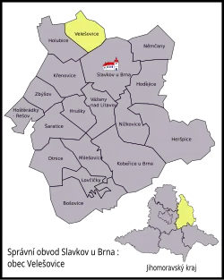 Velešovice na mapě