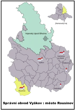 Rousínov na mapě