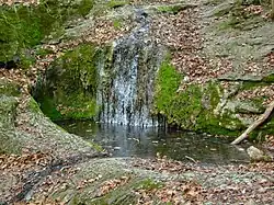 Zamrzlý stupeň Bubovických vodopádů