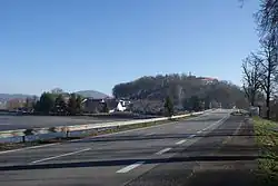 Pohled na vesnici od západu