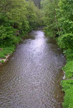 Střela u Píplova Mlýnu nad ústím do Berounky