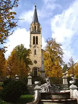 Kostel ve městě Lengenfeld