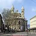 Kostel St. Aposteln od východu