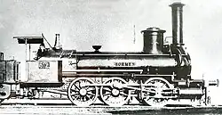 Lokomotiva 512 'BÖHMEN'⁽ᴵᴵ⁾ Společnosti státních drah z první série (výr.číslo StEG 767/1866, později IVs 766 a 3309, u kkStB 32.37, ČSD 311.103), tovární snímek