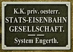 štítek továrny na lokomotivě č.466 z roku 1856