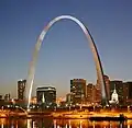 Oblouk Gateway Arch v St. Louis