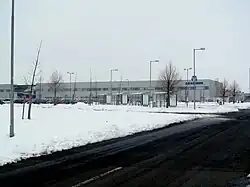 Zimní pohled na areál