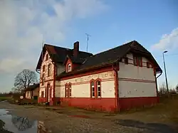 Budova někdejší stanice Racibórz Studzienna