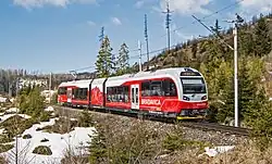 Testovací jízda jednotky 495.951 Bradavica v síti TEŽ