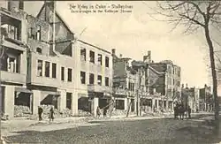 Ruiny v Stallupönenu po bojích v roce 1914