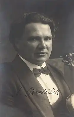 Stanislav Ondříček (pohlednice s podpisem, rok 1925)