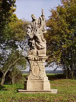 Stanovice - socha sv. Františka Xaverského.JPG