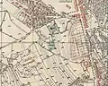 Oblast na detailní mapě z let 1910–1915