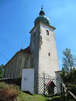 Staré Oldřůvky, kostel zepředu.jpg