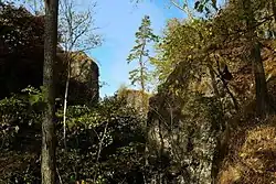 Starý lom čediče na Houseru