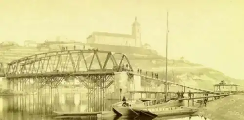 Výstavba původního mostu, 1888