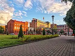 Náměstí Jana Pavla II., centrum Żyrardówa