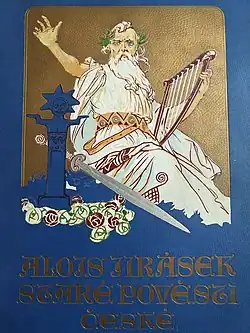 Titulní strana knihy Staré pověsti české z roku 1932