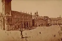 František Fridrich: Staroměstské náměstí a radnice, 1870