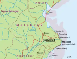 Mapa státu Melekeok