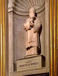 Socha sv. Francesca Spinelli v bazilice Santa Maria del Fonte v Caravaggio