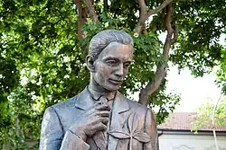 Socha bl. Istvána Sándora v jeho rodném Szolnoku