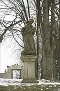 Statue of John of Nepomuk in Branišov, Ústí, Jihlava District.jpg