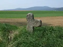 Kamenný kříž u vsi Młynica