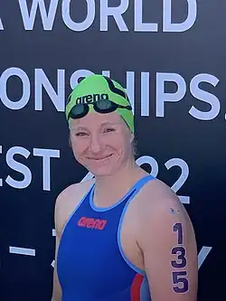 Lenka Pavlacká na mistrovství světa v plavání 2022