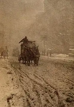 Alfred Stieglitz: Zima na Páté avenue