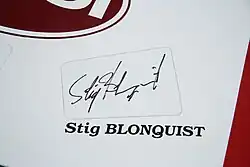 Stig Blomqvist – podpis