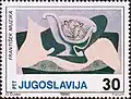 'Still Life' Jugoslávské poš. známka vyhotovená podle Muzikova návrhu, publikována r. 1986.