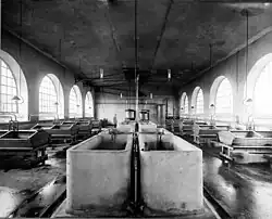 Prádelna v centru Stockholmu na adrese Maria Bangata 1905. Později Vårdhemmet Högalid