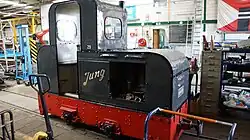 Jung diesel locomotive at the narrow gauge railway museum in Valkenburg (NL)