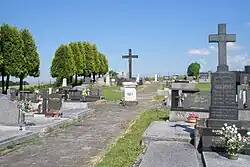 Pohled na střítežský hřbitov (2010)